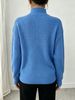 Vertical Rib Knit Sweater, Asymmetric Button Jumper_ecoleips.com