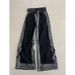 Women's Clothing Gray Gradient Cuffed Retro Distressed Jeans For Women Spring Design High Waist Loose Slim Straight Floor Length Pants_ecoleips.com