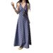 Plaid Slimming Design Dress With Hanging Neck And Long Skirt_ecoleips.com