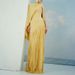 Elegant Tassel-Trim Long Dress – Solid Color Shawl Design Slim Fit Maxi Skirt For Women (S-XL, Yellow)_ecoleips.com