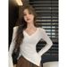 This Is A Versatile And Niche Long-Sleeved Top With An Irregular Pleated Design That Can Hide Flaws And Make You Look Sl_ecoleips.com