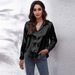 23 Colors, 7 Sizes In Stock, Satin Silk Long-sleeve Shirt, New Style, European And American Foreign Trade_ecoleips.com