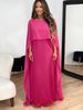 Elegant Winter Chiffon Wrap Cape – Luxe Faux Silk, Flowy & Versatile (Dinner Party, Evening Wear, Casual Chic)_ecoleips.com