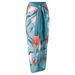New Body-hugging Printed Sexy Chiffon Dress Two-piece Set_ecoleips.com