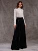 Elegant High-Waisted Wide Leg Pants For Women - Comfortable Office & Casual Stretch Polyester Trousers With Button Detail (Black, Beige, Khaki)_ecoleips.com
