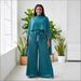 Women's Clothing Chiffon Pleated Two Piece High Waisted Wide Leg Pleated Pants One Size Fits All Multiple Colors Lightweight African European Style_ecoleips.com