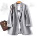 Women's Korean Style Loose Fit Blazer Casual Versatile Outerwear For Spring Autumn Trendy_ecoleips.com