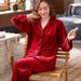 Pajamas Fashion Island Velvet Pajamas Women's Thickened And Velvet Wear Suit Homewear Autumn And Winter Trend_ecoleips.com