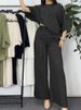Women's Clothing Fashion Casual Loose Short Sleeved Suit_ecoleips.com