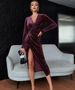 K New Sexy Evening Dress With Exposed Legs, Long Sleeved Mid Length Skirt, Nightclub Dress_ecoleips.com