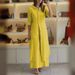 Women's Clothing New Products Summer And Autumn Urban Elegant Cotton And Linen Slim Waist Long Shirt Wide Leg Pants Suit_ecoleips.com