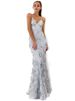 K New Women's Dress With Camisole V-neck Backless Sequined Lace Up Dress_ecoleips.com