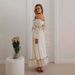 Summer High-End Women's Off-Shoulder Puff Sleeve Top Skirt Set For Vacation New Arrival From Hot Selling_ecoleips.com