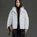 girl Girl Goose Ribbed Lightweight Down Jacket For Women, High-End Feel, Hooded Stand Collar, Loose Lulu Coat, Winter 2025 New_ecoleips.com