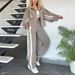 Aria Basics Aria Basics 2025 European And American Cross-Border Autumn Foreign Trade Y2K Striped Zipper Jacket Casual Sports Suit For_ecoleips.com