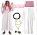 Halloween Adult Middle Eastern Arabian Robe Unisex Dubai Rich Emirati Cosplay Performance Costume_ecoleips.com