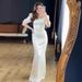 Elegant Satin Wrap Dress - Floral Print Ruffle Trim Dress (Feminine & Romantic Design Perfect For Date Night & Special Occasions)_ecoleips.com