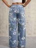 American Street Print Jeans Women's Autumn Tide Brand Vibe Style Loose And Versatile Design Sense_ecoleips.com