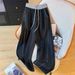 Women's Clothing Tencel Lyocell Large Size Thin Soft Denim Wide Leg Pants Women Spring New High Waist Casual Women's Pants_ecoleips.com