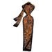 Romantic Style Printed Pleated Dress European American Elegant Ribbon Slim Fit Slit Long Skirt for Women_ecoleips.com