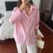 DiYun Cross-Border European And American Casual Vacation High-End Long-Sleeve Women's Blouse 2025 Autumn/Winter_ecoleips.com