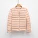 Pinghu Lightweight Women's Shot Autumn Winte New Simple Round Neck Wam Solid Colo Long Sleeve Down Jacket Inne_ecoleips.com