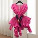 Women's Clothing Fashionable New Style Of Ins Niche Design V Neck Printed Top For Women With Belt Waist All Match Light Luxury Shirt_ecoleips.com