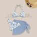 Women's Clothing Floral Lace Up Bikini Swimsuit Provides Comfort And Style For Various Aquatic Activities Women's Two Piece Set Three Piece_ecoleips.com