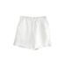 Women's Pure Linen Shorts Elastic Waist Solid Color Casual Pants Loose Fitting Spring Summer Old Fashioned Style Rolled up Hem_ecoleips.com