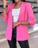 Cross-border Foreign Trade 2024 European And American Autumn New Style Fashionable Solid Color Blazer_ecoleips.com