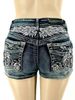 Women's Clothing Summer High Street Sexy Sweet Spicy Style Embroidered Denim Shorts For Women Fashion Hot Pants_ecoleips.com