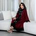 Modest Abaya Dress/Muslim Dress Women Luxury Dubai-Style Velvet Abaya Dress – Crystal Embellishments & Elegant Satin Panels For Modest Fashion_ecoleips.com