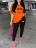 Women's Casual Fashion LONDON Pattern Printed Loose T-shirt+cropped Pants Two-piece Home Sportswear Daily Wear-375_ecoleips.com