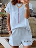 Women’s 2 Piece Outfit Set – Oversized Graphic T-Shirt And Biker Shorts Matching Set, Casual Summer Lounge Tracksuit For Daily Wear-315_ecoleips.com