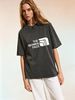 Women's Vintage Washed T-Shirt, Casual Oversized Short Sleeve Crew Neck Summer Top_ecoleips.com