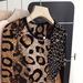 Women's Clothing Retro Round Neck Vest Spring New Wild Leopard Print Loose Sleeveless Knitted Sweater Unique Fashion_ecoleips.com