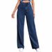 Women's High-waisted Loose Wide-leg Jeans, Spring And Autumn 2025 New Style Straight Pants, Slimming For Petite_ecoleips.com