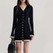 Women's High-Waisted Short Fitted Dress French Style V Neck Long Sleeves Sexy Alluring Versatile Stylish Autumn Clothing_ecoleips.com