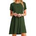 Women's Short Sleeved Dress Cross-Border E-commerce Popular Wish European American Style Hot Sale_ecoleips.com