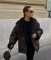 Vintage Shearling-Lined Coat – Oversized Silhouette With Notch Lapels & Patch Pockets_ecoleips.com