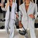 Women's Long-Sleeved Lapel Two-Piece Suit Set Casual Office Outfit Autumn/Winter Fashionable Office Wear For Professional Settings1_ecoleips.com