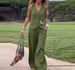 Women's Clothing Summer New Cotton And Linen Sleeveless Vest Vest Trousers Two Piece Suit Female Casual Fashion Suit_ecoleips.com