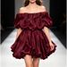 Women's Korean Style Off-Shoulder Blouse Ruffled Lantern Sleeves Chic Fashionable Versatile Spring Top_ecoleips.com