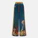 Women's Clothing Fashion Cotton And Linen Printed Short Sleeved Shirt Holiday Loose Casual Suit_ecoleips.com