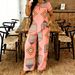 Summer Women's Clothing Set Small V Neck Top And Casual Pants Style New_ecoleips.com