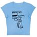 Foreign Trade Harajuku Print Pattern Trendy T-shirt, Fashionable Everyday Casual Style, Unisex Slim-fit Round-neck Top_ecoleips.com
