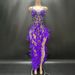 Women's Clothing Summer New Purple Dress Aura Ball Modern Dance Performance Clothing_ecoleips.com