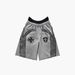 Unisex American Style Trendy Loose Fitting Casual Shorts Dark Themed Unique Printed Design Women's Clothing Bottoms_ecoleips.com