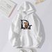Women's Themed Cute Bear Printed Hoodie For Men And Women Long Sleeve Polyester Sweatshirt For Autumn And Winter Elegant Fashion Casual Clothing_ecoleips.com