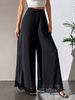 Women's Clothing Casual Chiffon Wide Leg Pants Loose Long Trousers For Women_ecoleips.com